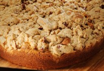 All butter crumb cake with Pecans. Also available in plain, almond or seasonal fruit